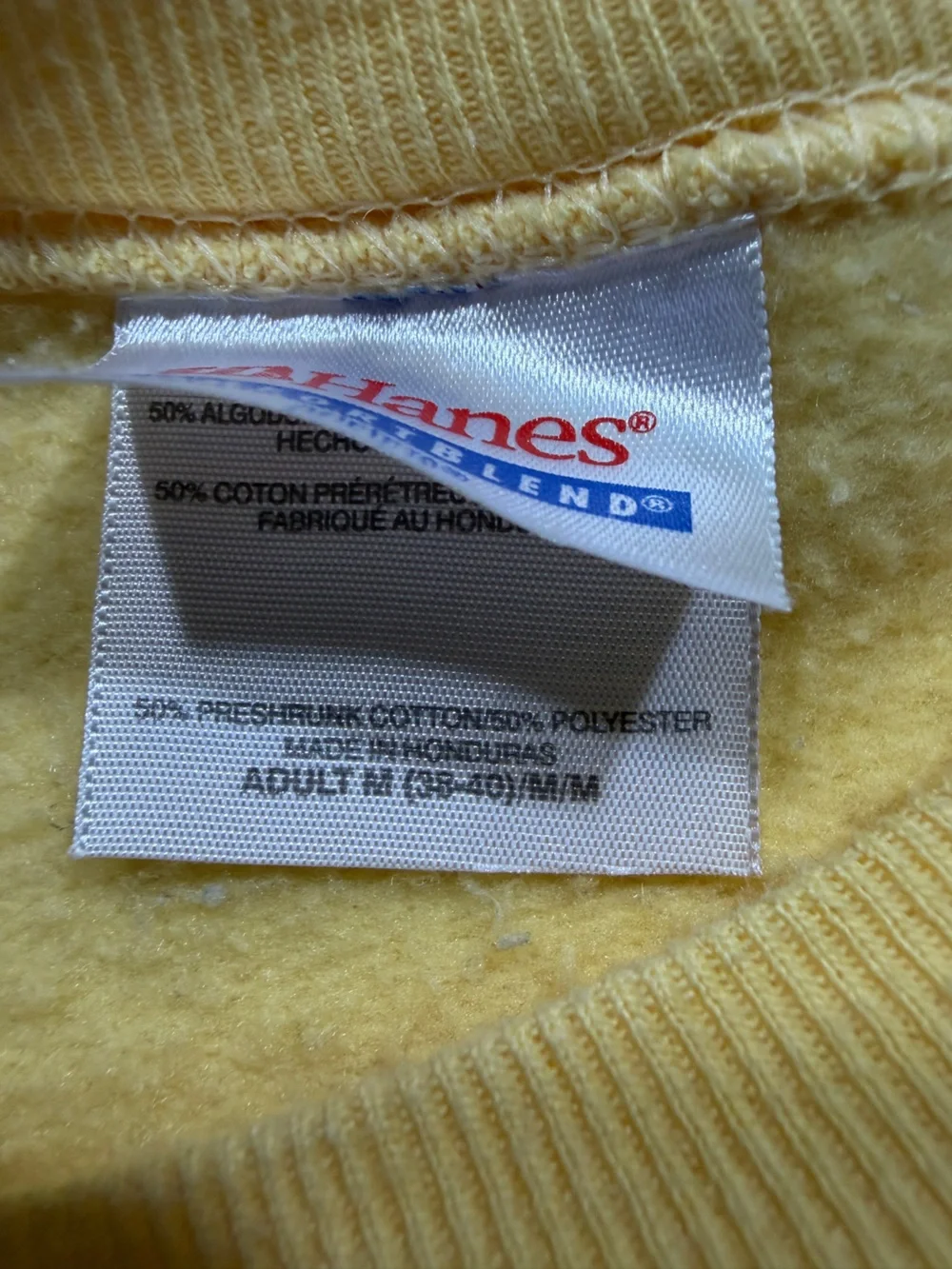 Hanes Yellow ComfortBlend hoodie B7